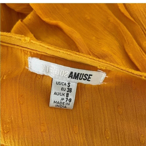 Revolve Amuse Society Georgie mustard yellow dress - Picture 7 of 12